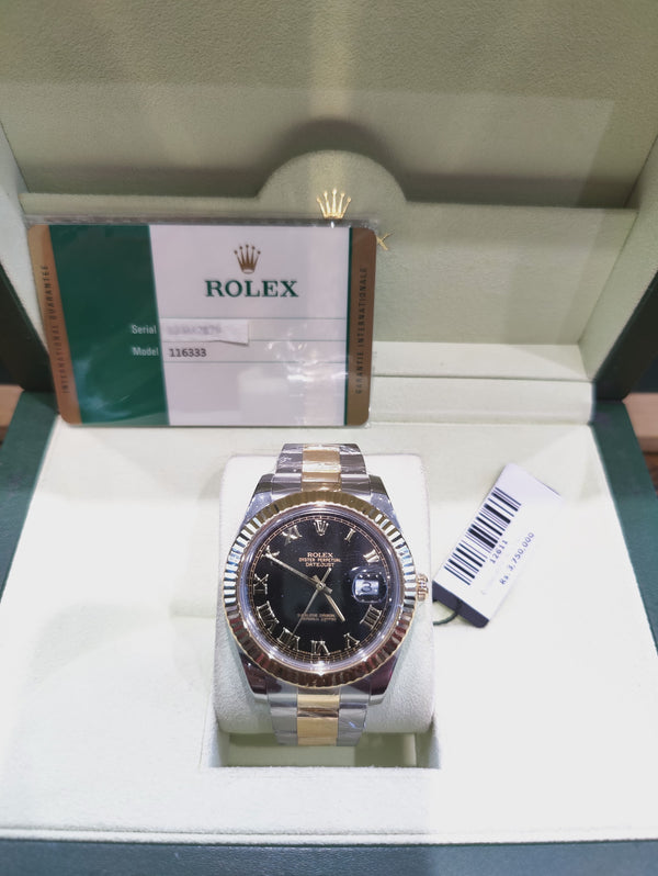 Rolex Datejust II Black Dial Gents Watch - 116333