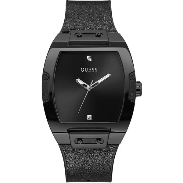 Guess Phoenix Black Silicone Strap Black Dial Quartz Watch for Gents - GW0386G1