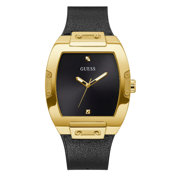 Guess Phoenix Black Silicone Strap Black Dial Quartz Watch for Gents - GW0386G3