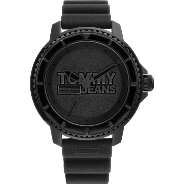 Tommy Hilfiger TOKYO Black Silicone Strap Black Dial Quartz Watch for Gents - 1792001