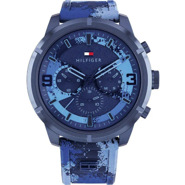 Tommy Hilfiger Wild Multicolor Silicone Strap Multicolor Dial Chronograph Quartz Watch for Gents - 1792073