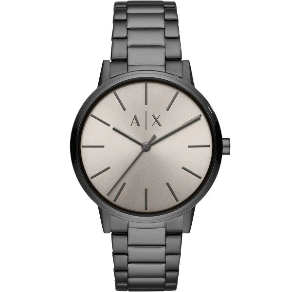 Armani Exchange Cayde Grey Stainless Steel Grey Dial Quartz Watch for Gents - AX2722