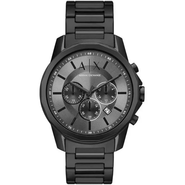 Armani Exchange Gunmetal Stainless Steel Gunmetal Dial Chronograph Quartz Watch for Gents - AX7140