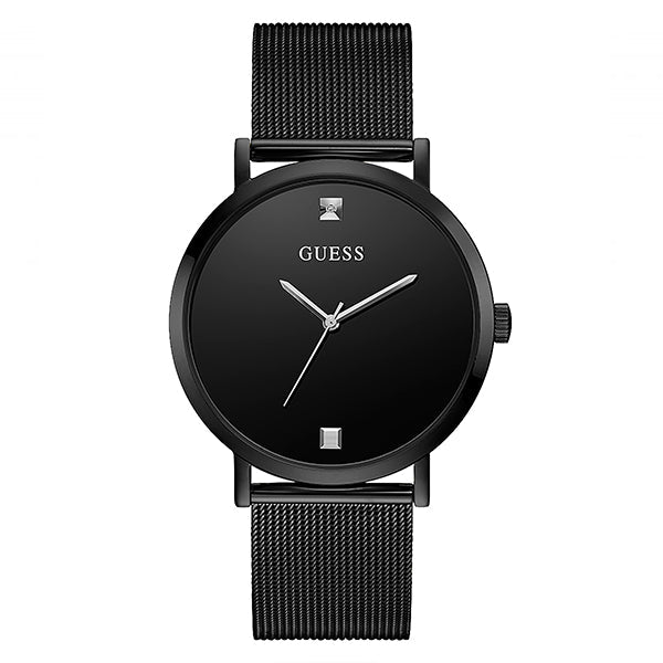 Guess SuperNova Black Mesh Bracelet Black Dial Quartz Watch for Gents - GW0248G3