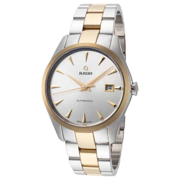 Rado Hyperchrome Two-tone Ceramic White Dial Automatic Watch for Unisex - R32979112