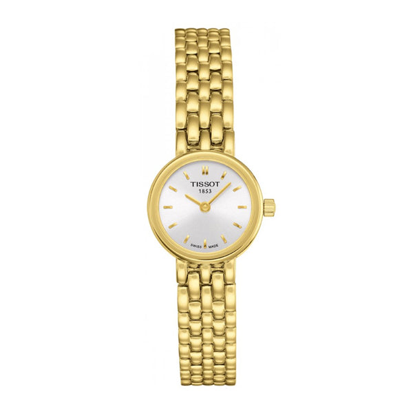 Tissot T-Trend Yellow Gold Stainless Steel Silver Dial Quartz Watch for Ladies - T-0580093303100