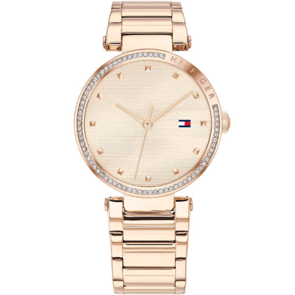 Tommy Hilfiger Lynn Rose Gold Stainless Steel Rose Gold Dial Quartz Watch for Ladies - 1782237