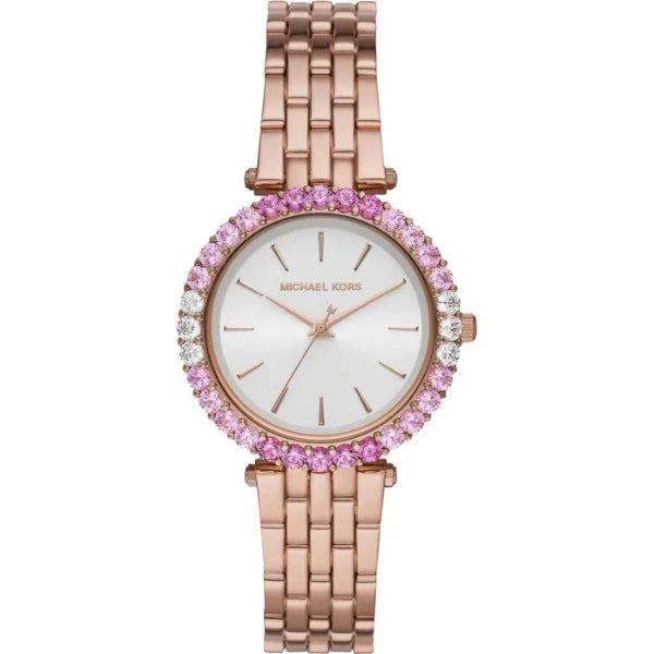 Michael Kors Darci Rose Gold Stainless Steel Rose Gold Dial Quartz Watch for Ladies - MK4517