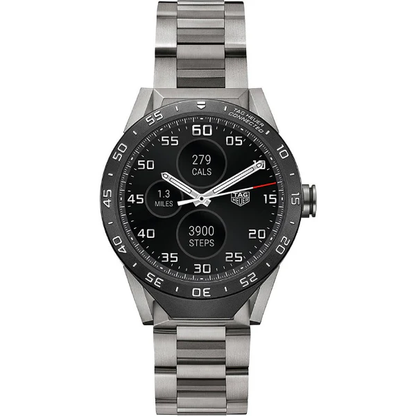 TAG Heuer Connected Silver Titanium Bracelet Smart Watch - SAR8A80.BF0605